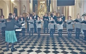 Na zdjęciu widzimy Koncert Ch&oacute;ru Legato w kościele w Jasionowie 