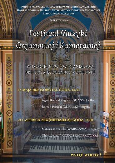 Festiwal Muzyki Organowej i Kameralnej w Zręcinie