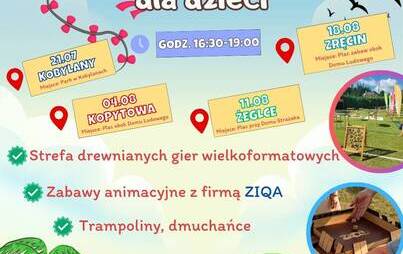 Zdjęcie do Wakacyjne wtorki animacyjne dla dzieci (Kobylany)